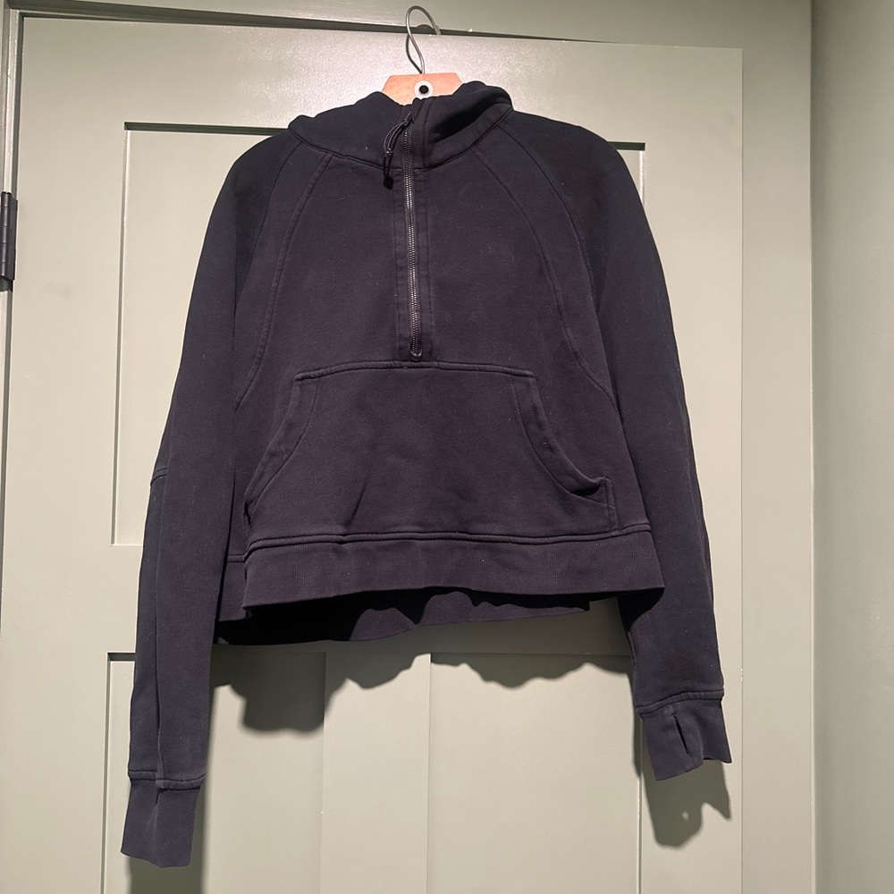 Lululemon Black Cropped Hoodie